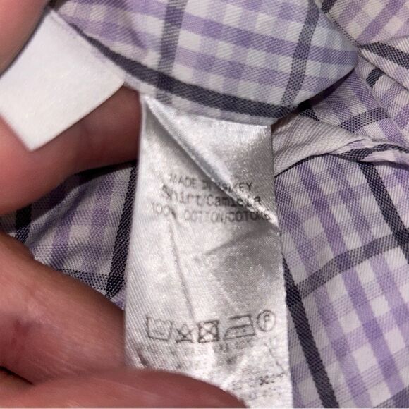 Ermenegildo Zegna Plaid Print Button Front Long Dress Shirt - Picture 6 of 8